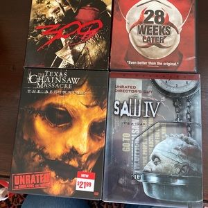4 Horror DVDs